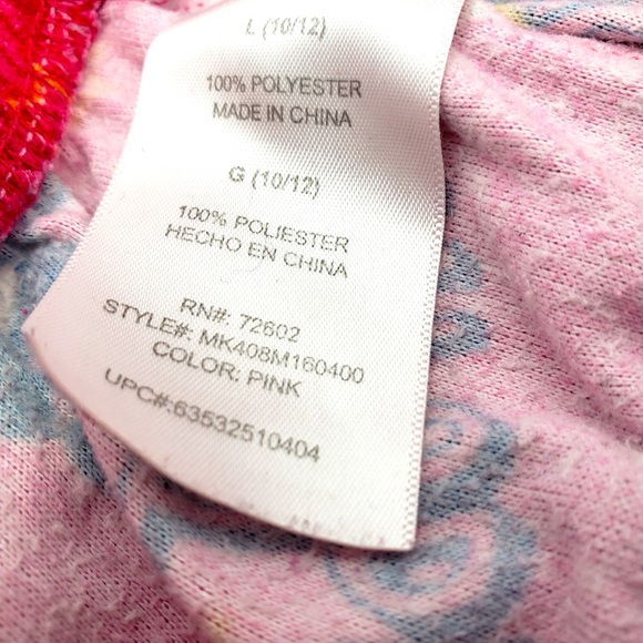 Girls Fleece PJ Bottoms Size Large 10/12 - Picture 3 of 4